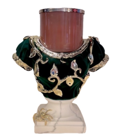 🆕 Bath & Body Works Fall 2022 Ltd Velvet Ivy Bust 3-Wick Candle Pedestal Holder - Picture 7 of 14
